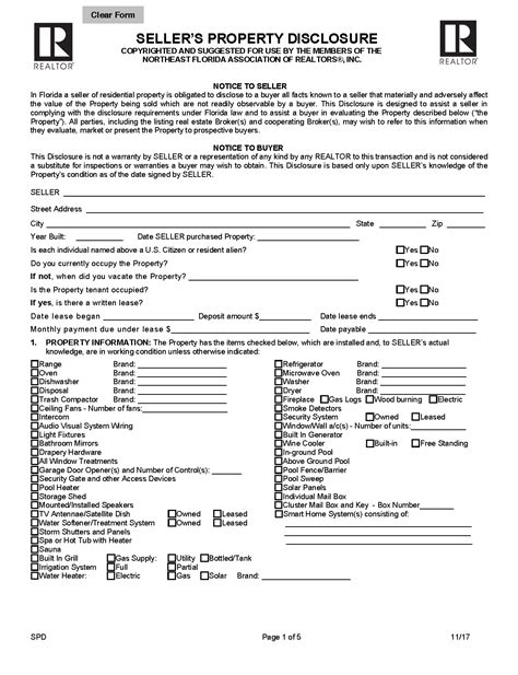 in the seller disclosure what are the acroynms